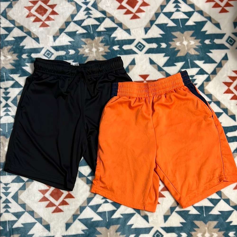 Athletic Works Kids Shorts - Black and Orange
